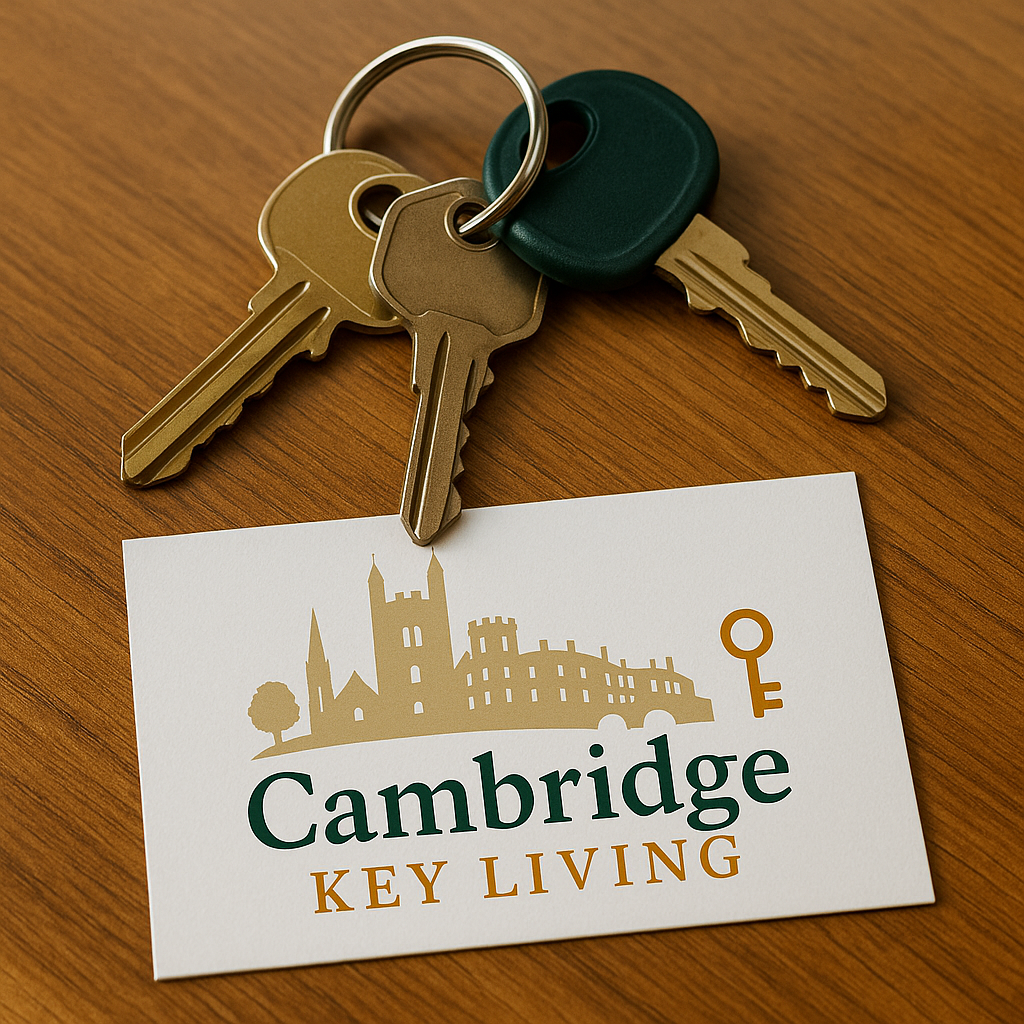 Keys and business card